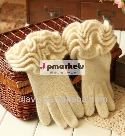 女性の冬の暖かい手袋のカシミア100％組成手袋問屋・仕入れ・卸・卸売り