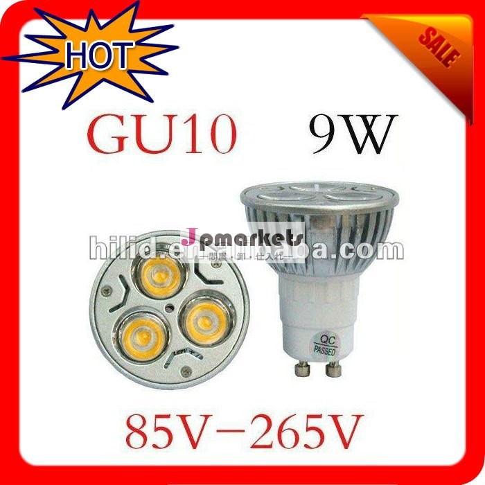 調光対応ledgu109ワット3x3wハイパワー電球ランプダウンライトクリーの光丸味のac/100v-260v問屋・仕入れ・卸・卸売り
