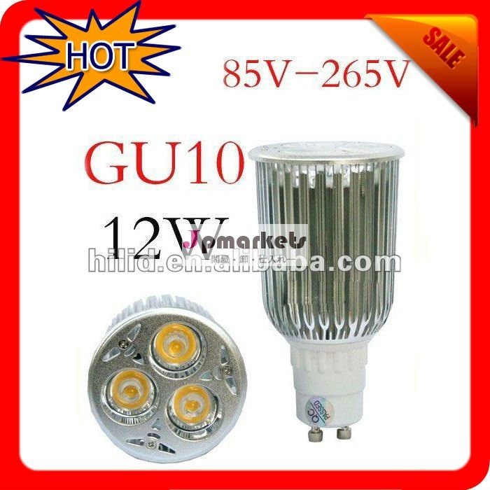 調光対応ledgu10丸味の9ワット3x3wハイパワークリーの光電球ランプダウンライトac100v-260v問屋・仕入れ・卸・卸売り