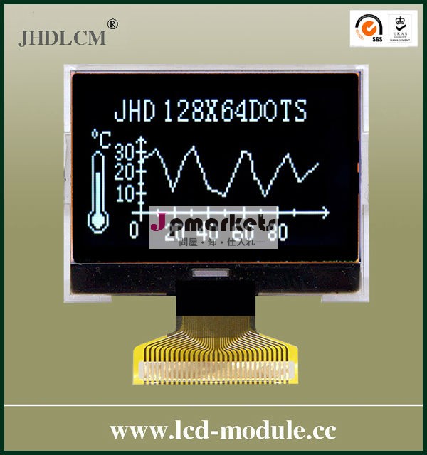 2" 小さな JHD12864-G82BTW-BL cog液晶ディスプレイ問屋・仕入れ・卸・卸売り