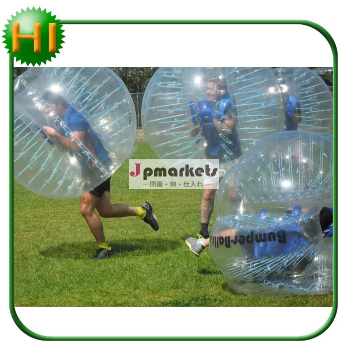 ハッピーアイランド0.8mm/1.0mmpvc/tpuインフレータブルゾーブボール問屋・仕入れ・卸・卸売り