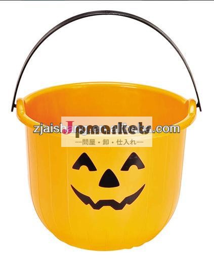 ヨーロッパのファッショナブルな最初の速度の高品質の食品グレードのプラスチックbpaフリーハロウィーンのカボチャのバケツ問屋・仕入れ・卸・卸売り