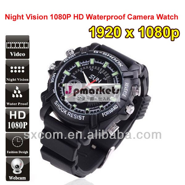 高品質ir1080pのhdデジタル腕時計と隠されたカメラ隠しカメラ5.0メートルボードカメラデジタル問屋・仕入れ・卸・卸売り