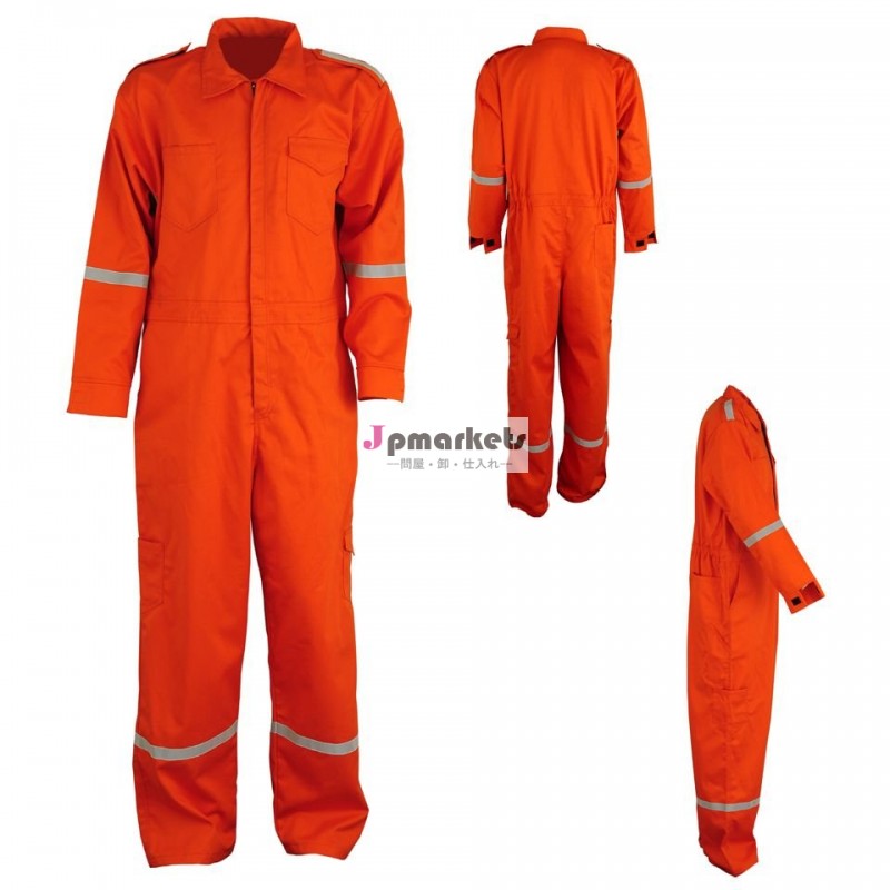 耐久性のある構造hi-vis労働者の制服オレンジ反射安全つなぎ服問屋・仕入れ・卸・卸売り