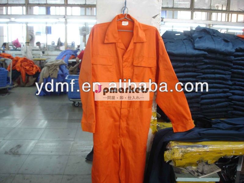 ポリエステル/綿長袖オレンジ色の作業服全体的な問屋・仕入れ・卸・卸売り
