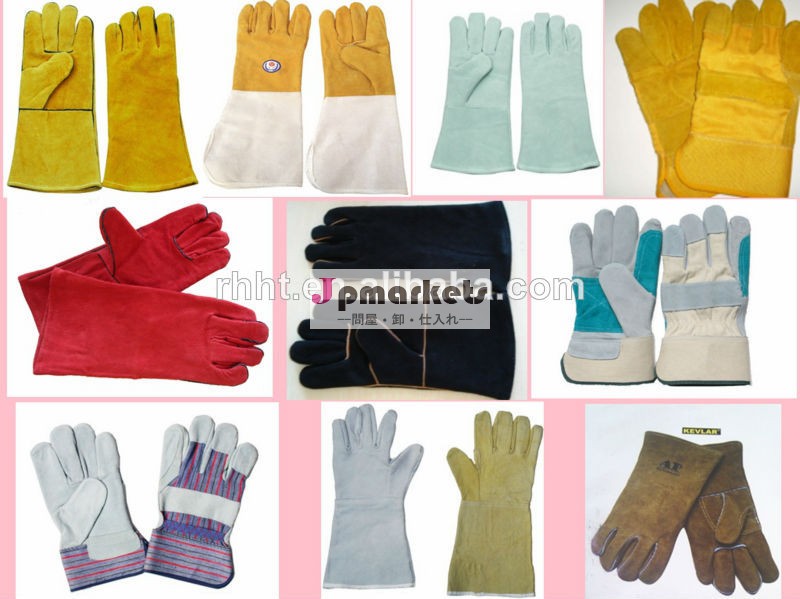 14"/16'' abグレードレザー手袋、 牛床作業用手袋、 溶接手袋問屋・仕入れ・卸・卸売り