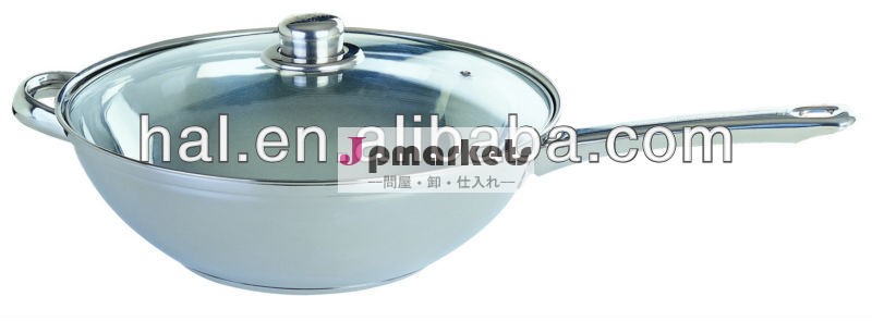 中国の多機能ラウンド- 形のステンレス鋼の中華鍋問屋・仕入れ・卸・卸売り