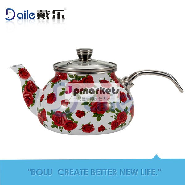 花デカールフル2.0リットルやかん/ステンレススチールハンドルやかん/水やかん問屋・仕入れ・卸・卸売り