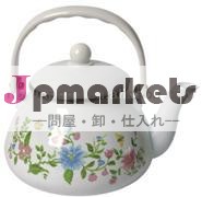 エナメル炭素steeelデカール印刷された装飾的な茶釜お茶は釜問屋・仕入れ・卸・卸売り