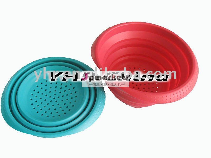 FDAのシリコーンのcollapsibelのcolander YHR-011問屋・仕入れ・卸・卸売り
