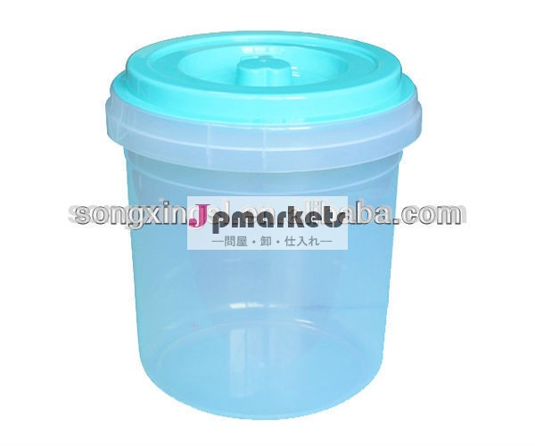Household kitchen Round plastic rice bucket with colorful lid storage bucket問屋・仕入れ・卸・卸売り