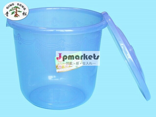 安い透明なプラスチック製の丸い容器フタ付プラスチックバケツ問屋・仕入れ・卸・卸売り