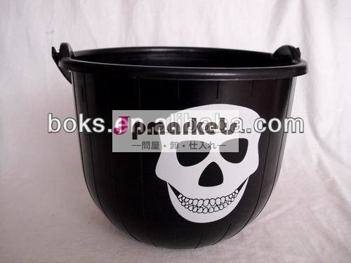 人気のあるプラスチックペール缶ハロウィーンの頭蓋骨問屋・仕入れ・卸・卸売り
