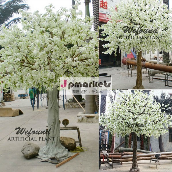 桜の木白、 白結婚式の装飾のための桃の花のツリー問屋・仕入れ・卸・卸売り
