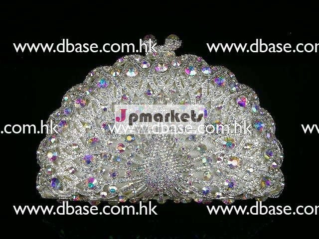 女性のファッションの金属8105孔雀クリスタルブライダル結婚式ハードクラッチバッグの夕方の財布ハンドバッグのケース問屋・仕入れ・卸・卸売り