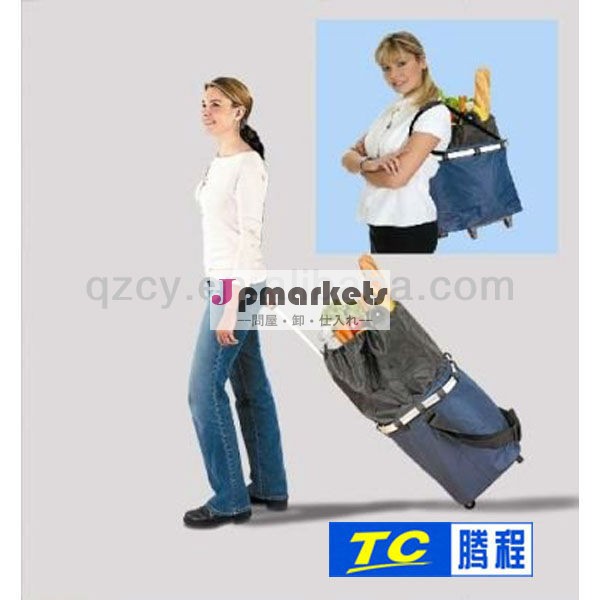 熱い販売デザイナーpolyestピクニック時間絶縁ワインとフルーツ付ピクニックバッグトロリー問屋・仕入れ・卸・卸売り