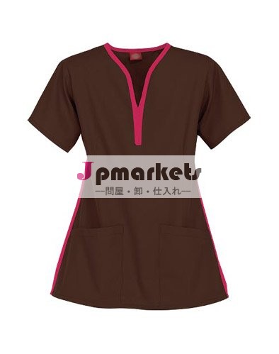 女性のチュニックトップスコントラストトリム問屋・仕入れ・卸・卸売り