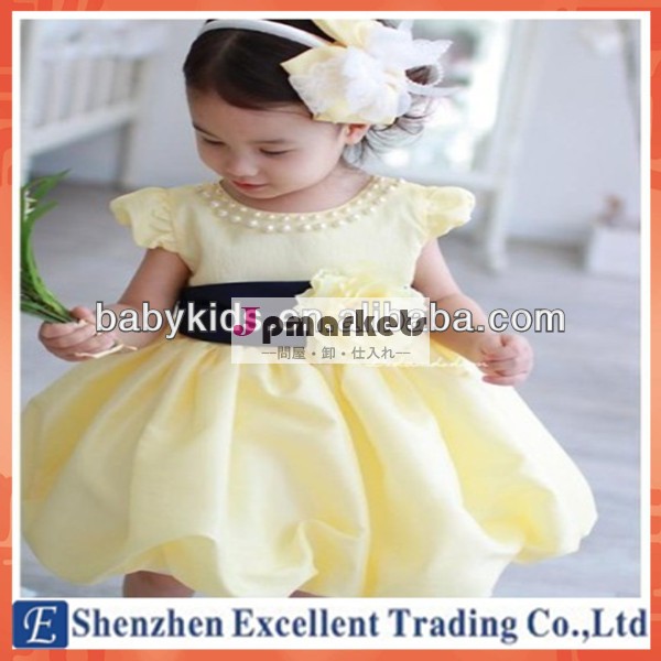 赤ちゃんの女の子最新パターン襟パールエレガントな赤ちゃんのウェディングドレス問屋・仕入れ・卸・卸売り