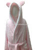 甘いベビーピンクの女の子のフード付きバスローブタオルのバスローブ問屋・仕入れ・卸・卸売り