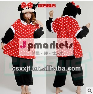 クリスマスセール柔らかいサンゴフリースの女性onesie/最新のスタイルの漫画の衣装成人ミッキーマウス問屋・仕入れ・卸・卸売り