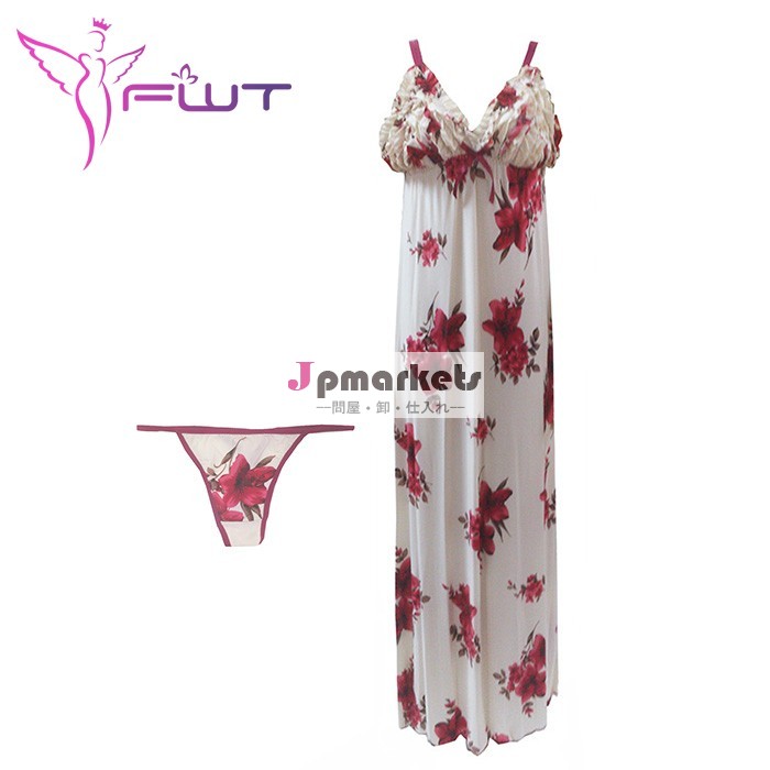 ニット、 プリント弾性2014年babydollwomennighwearパジャマセクシーファッションホットパジャマ問屋・仕入れ・卸・卸売り