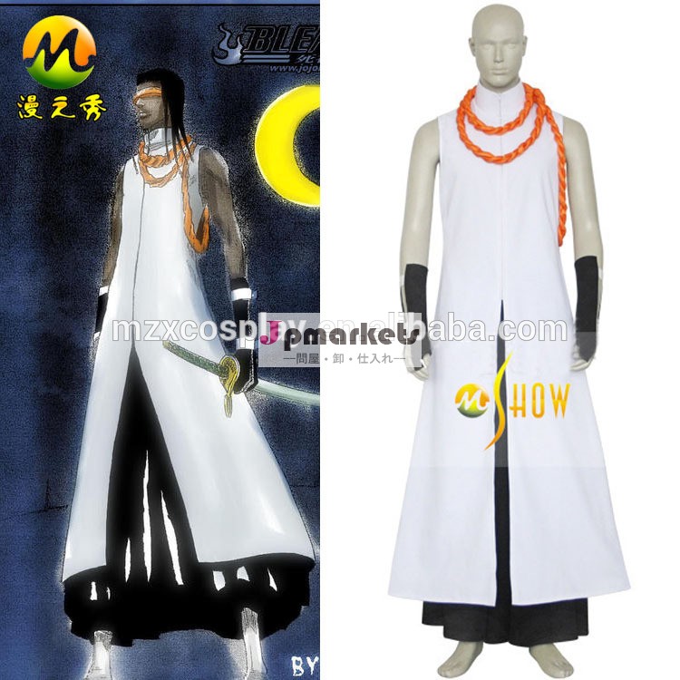漂白剤コスプレ衣装を要tousen破面男性白ローブハロウィーンパーティーcosの衣類カスタムメイド問屋・仕入れ・卸・卸売り