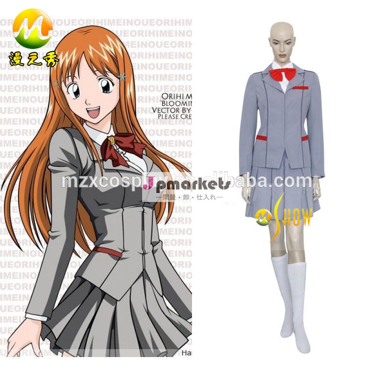 カスタムメイド漂白剤·朽木ルキア学校制服コスプレ日本女子校制服の衣装卸売ハロウィーンパーティーのために問屋・仕入れ・卸・卸売り