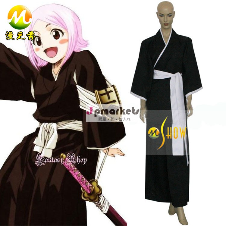 漂白剤11回分割中尉kusajikayachiruコスプレ衣装の女性黒日本の着物衣装問屋・仕入れ・卸・卸売り