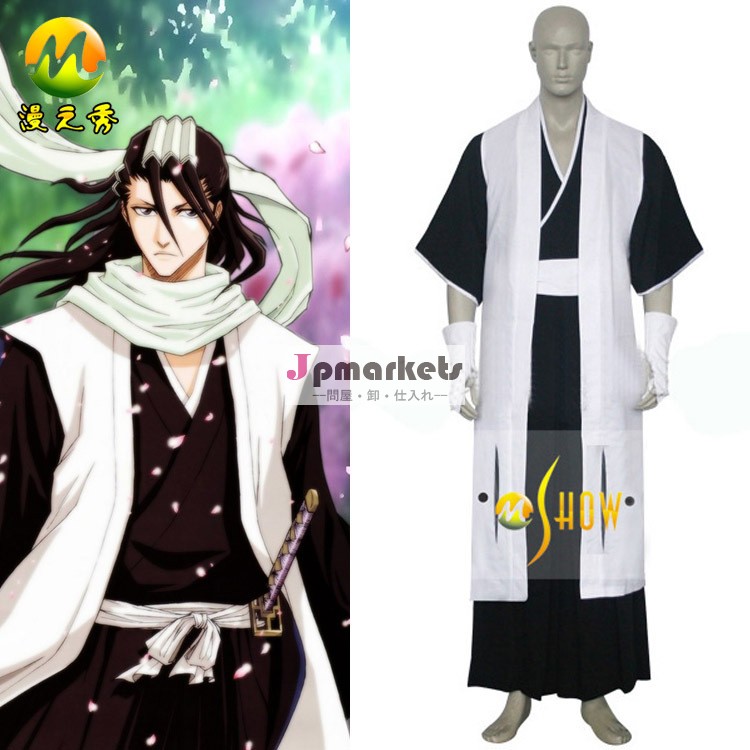 ホット日本の着物衣装アニメブリーチ部門第六·朽木キャプテンbyakuyaコスプレハロウィンの服ドレスの男性問屋・仕入れ・卸・卸売り