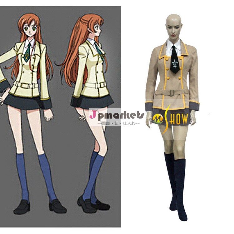 コードギアスアニメ女の子の制服コスプレ衣装の女性服ユニフォームハロウィンパーティー仮面舞踏会問屋・仕入れ・卸・卸売り
