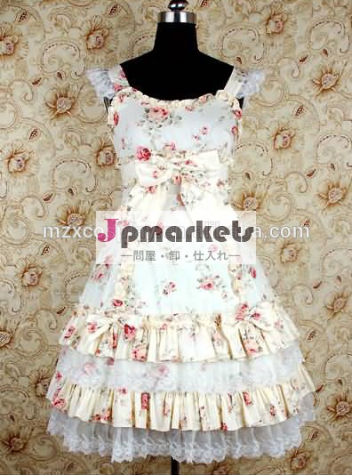 熱い販売のかわいいファルバラノースリーブロリータワンピースパジャマハロウィンパーティの衣装クリスマス美しさのためのロングドレス問屋・仕入れ・卸・卸売り