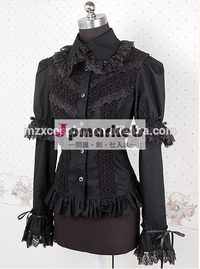 黒い長い袖熱い販売のかわいいロリータシャツハロウィンパーティの衣装クリスマス美しさのためのロングドレス問屋・仕入れ・卸・卸売り