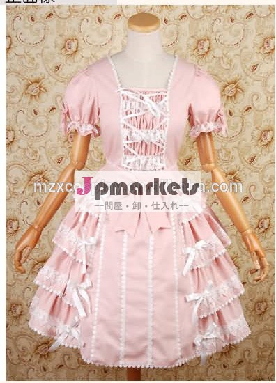 熱い販売のかわいい弓長袖ロリータドレスハロウィンパーティの衣装クリスマス美しさのためのロングドレス問屋・仕入れ・卸・卸売り