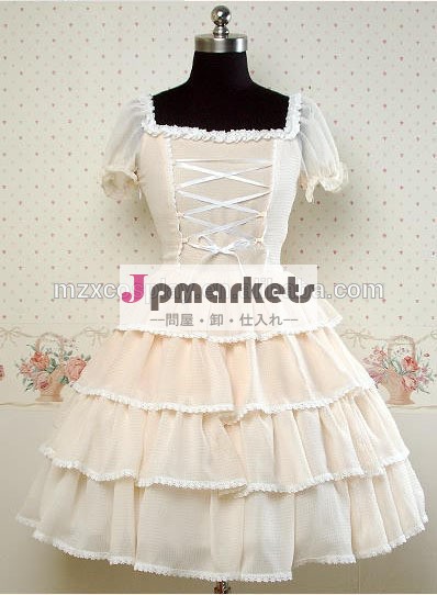熱い販売の甘いロリータドレス半袖シフォンハロウィンパーティの衣装クリスマス美しさのためのロングドレス問屋・仕入れ・卸・卸売り