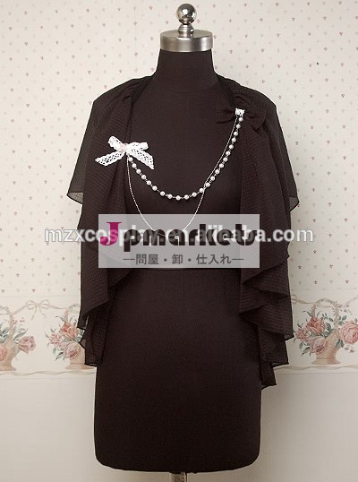 熱い販売の黒かわいいシフォンコート甘いロリータハロウィンパーティの衣装クリスマス美しさのためのロングドレス問屋・仕入れ・卸・卸売り