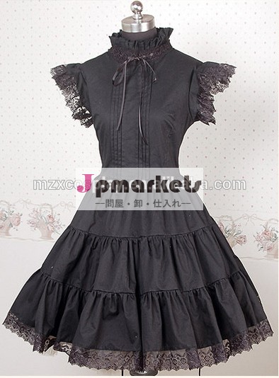 熱い販売の綿黒のレースのパンクロリータドレスハロウィンパーティの衣装クリスマス美しさのためのロングドレス問屋・仕入れ・卸・卸売り