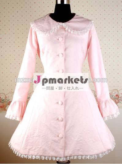 熱い販売のピンクかわいいファルバラ弓ハロウィンパーティの衣装コート甘いロリータクリスマス美しさのためのロングドレス問屋・仕入れ・卸・卸売り