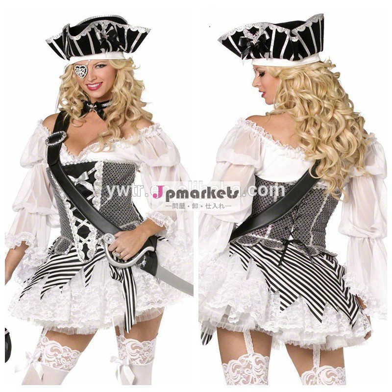長い袖のドレスコルセアラグジュアリーカスタムコスプレハロウィンパーティの摩耗問屋・仕入れ・卸・卸売り