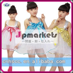 卸売かわいい子供の女の子の社交ダンスドレスダンスドレスガーゼちょう結び問屋・仕入れ・卸・卸売り