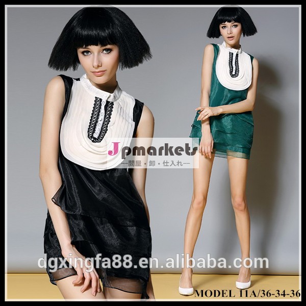 緑のミニドレス中国オンラインショッピングシフォン、 女性のファッションのミニドレス2014年ドレスファッション問屋・仕入れ・卸・卸売り