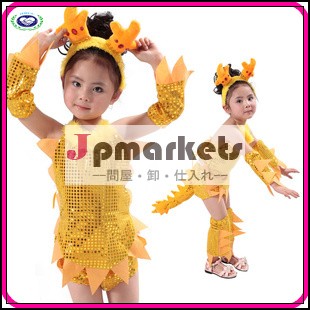 熱い販売の子供のダンスの摩耗女の子小さな女の子のダンスの衣装ドラゴンマンダンスの服問屋・仕入れ・卸・卸売り