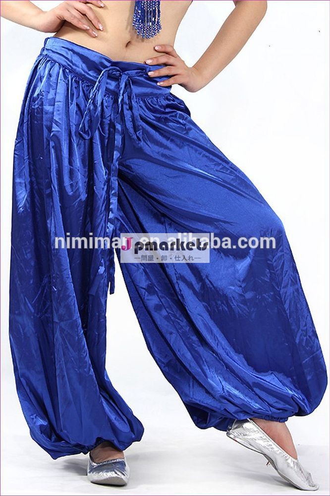 安い青い2014年高品質の女性卸売ベリーダンスのズボンをハーレム問屋・仕入れ・卸・卸売り
