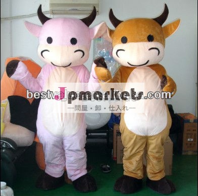 衣裳カップル動物の牛の牛のマスコットの漫画のマスコットの衣裳問屋・仕入れ・卸・卸売り