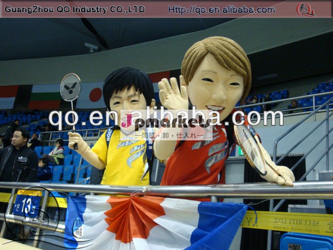 広告のスポーツの男の子と女の子のマスコットの衣裳問屋・仕入れ・卸・卸売り