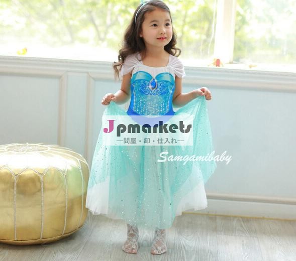 新しいデザインの子の服2014年白冷凍赤ちゃんの女の子のドレスの装飾問屋・仕入れ・卸・卸売り