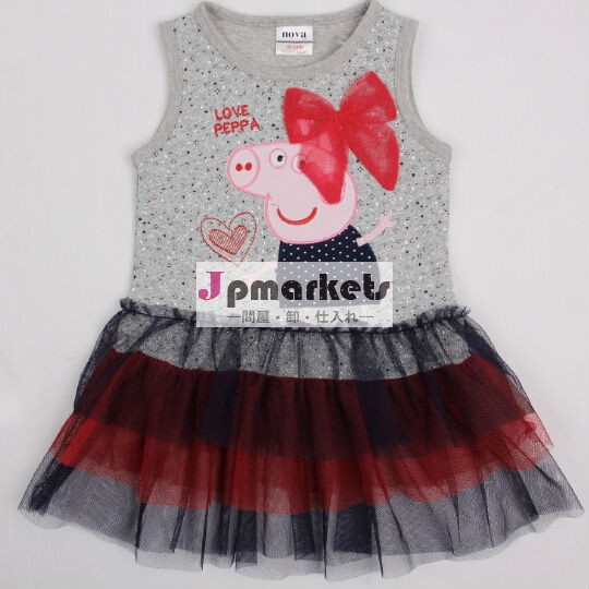 熱い販売の新しいファッション2014年peppa豚の女の子ベビー衣類問屋・仕入れ・卸・卸売り