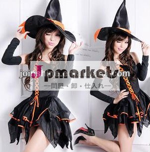 女性黒のドレス可愛いマジシャンハロウィーン問屋・仕入れ・卸・卸売り