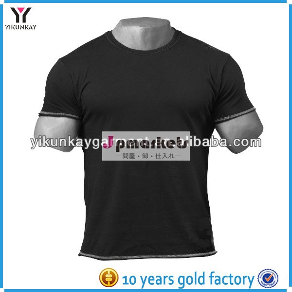 空白の綿のスポーツメンズ生エッジ/ジム/ボディビルディングのtシャツ問屋・仕入れ・卸・卸売り