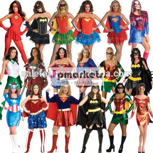 大人の女性のセクシーなスーパーヒーロー岬swholesale映画のハロウィーン衣装qawc- 2354問屋・仕入れ・卸・卸売り