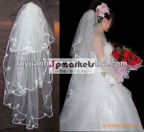 美しい3ja118層チュール結婚式のベール問屋・仕入れ・卸・卸売り